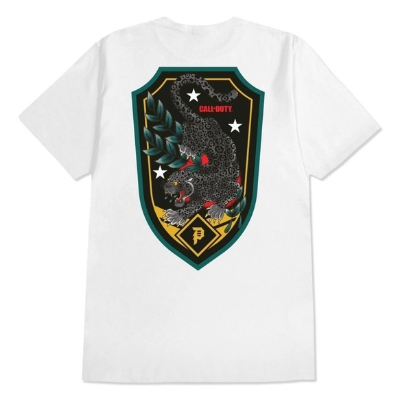 PRIMITIVE X CALL OF DUTY JAGUAR T-SHIRT WHITE Adult size medium - Picture 1 of 7